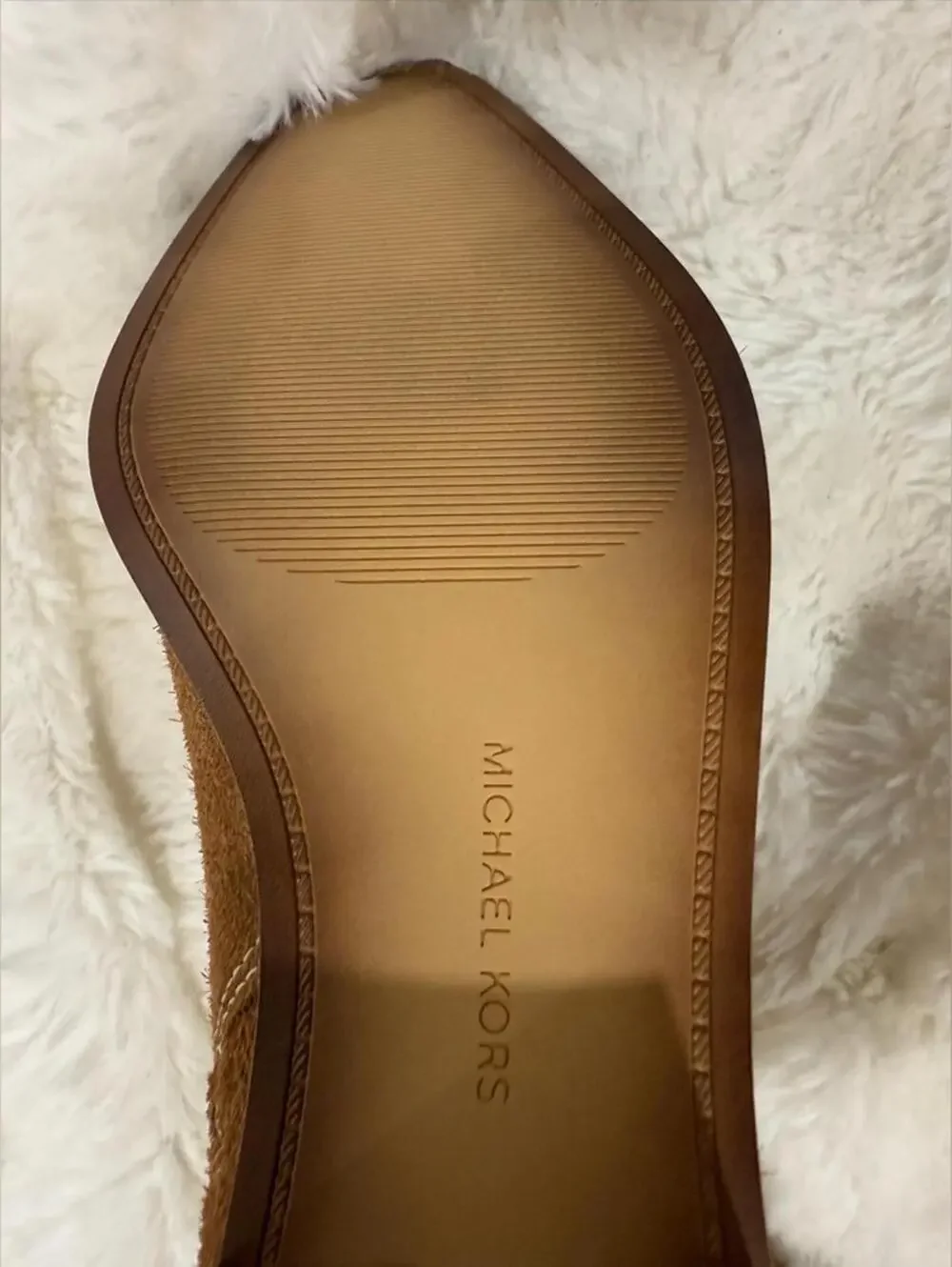 NIB MICHAEL KORS Knee High Boho Western Cowgirl Suede Tan Riding Boots SZ 9.5